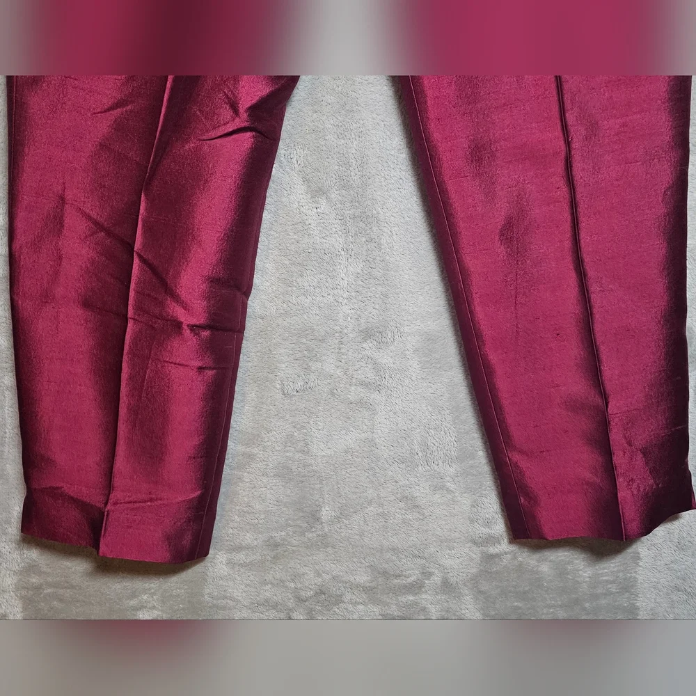 Talbots Women's Lightweight Red Dress Pants 12P Hidden‎ Zipper NWT. - Picture 3 of 15